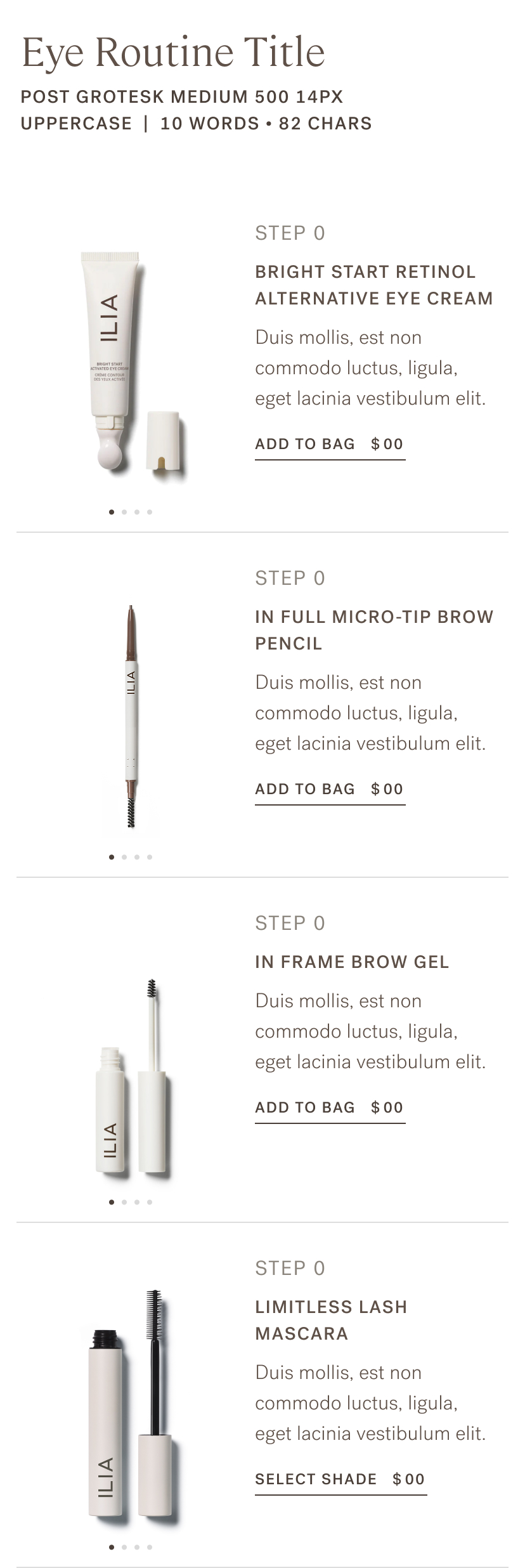 ILIA Beauty routine context upsell-mobile.