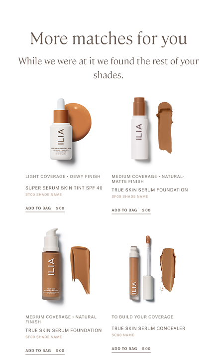 Complexion suite results.