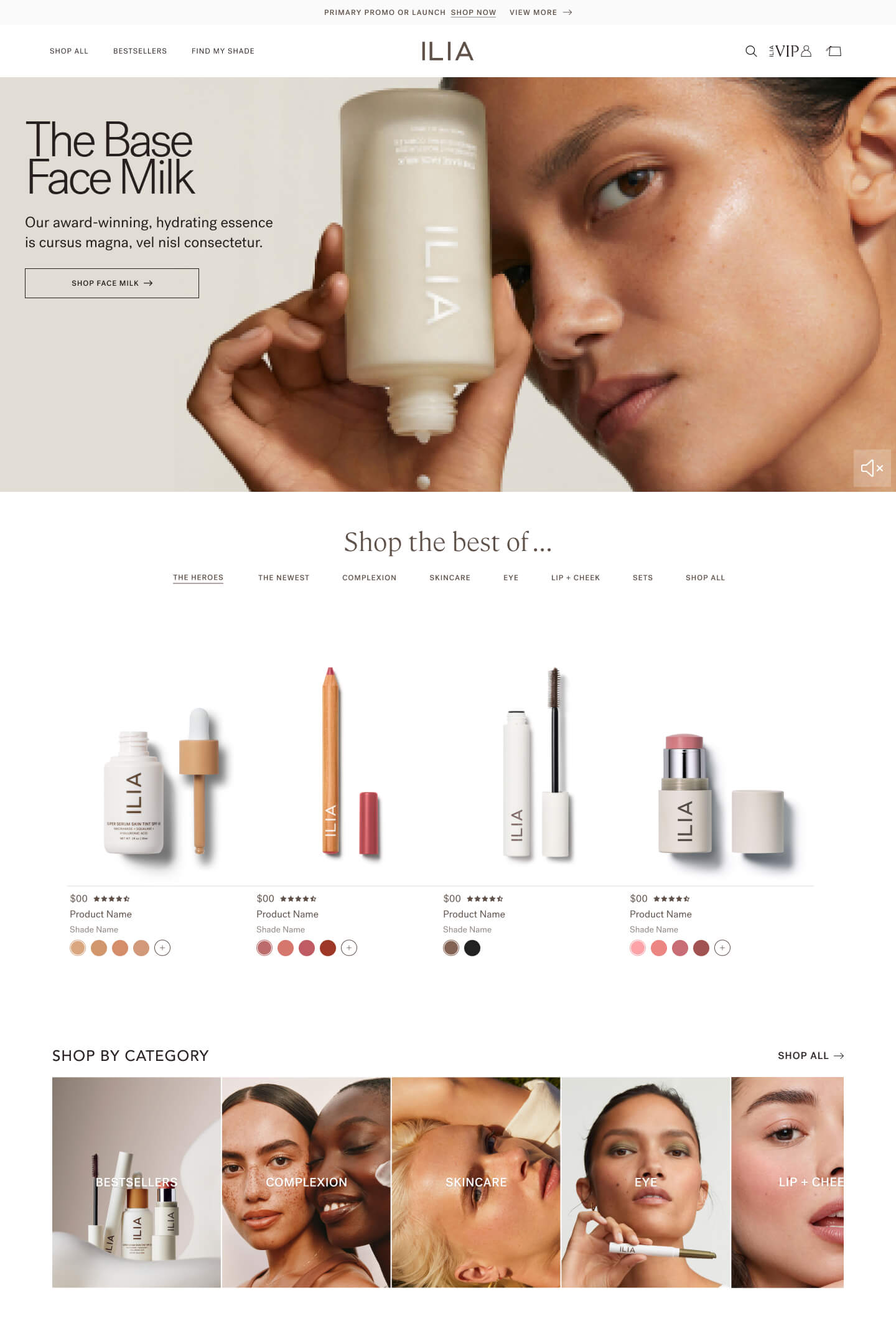 ILIA Beauty Hero-product launch.